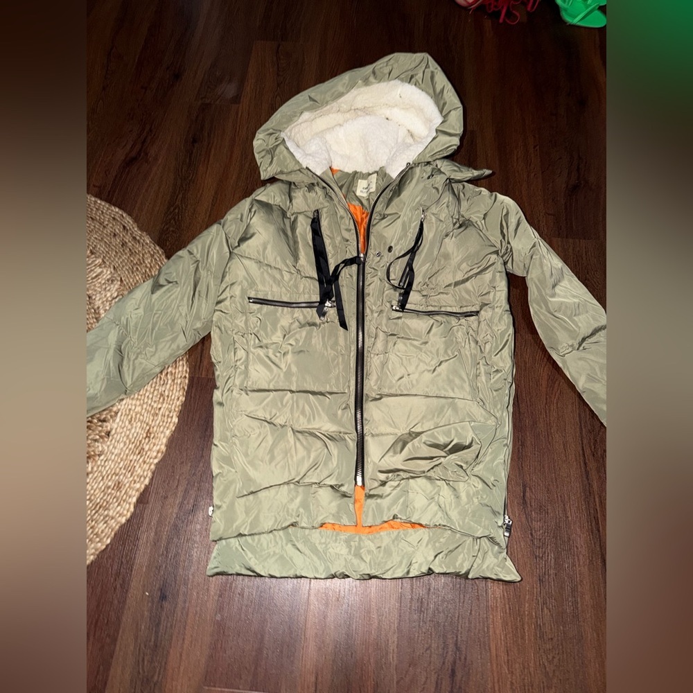 Viral Orolay Women's Thick Down Jacket coat $200 utility puffer casual spring - Picture 9 of 16